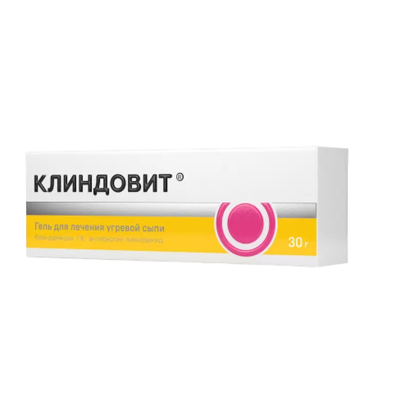 Клиндовит Комбо, гель 50 мг + 10 мг/г , туба 15 г