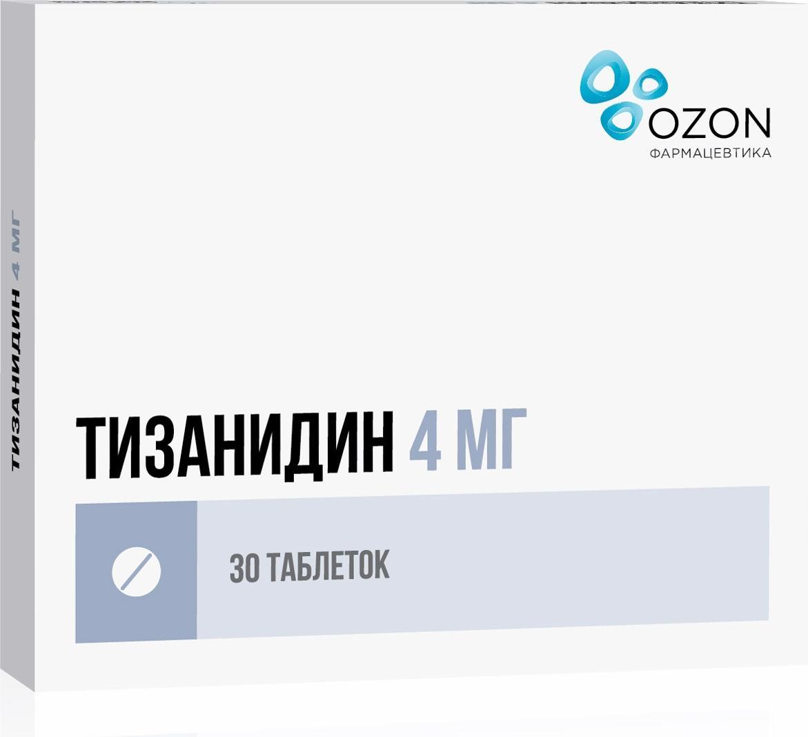 Тизанидин, таблетки 4 мг, 30 шт. купить по цене 299 руб. в Перми,  инструкция, отзывы в интернет-аптеке Polza.ru