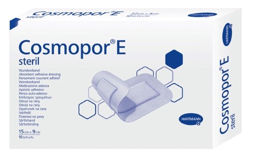 

Hartmann Cosmopor E Steril, повязка стерильная сорбционная 15 х 9 см, 10 шт.