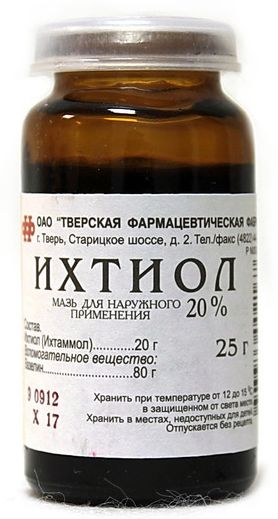 Ихтиол, мазь 20% (Тверская фармацевтическая фабрика), 25 г