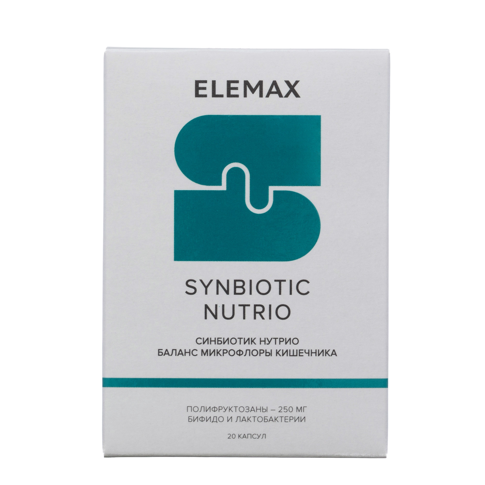 ELEMAX Синбиотик Нутрио капсулы 500 мг 20 шт 1228₽