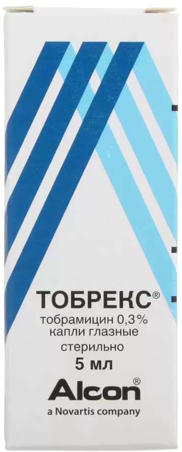 Тобрекс, капли глазные 0.3%, 5 мл купить по цене 127 руб. в Москве, инструкция, отзывы в интернет-аптеке Polza.ru
