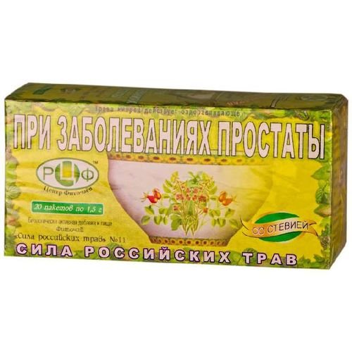 Сила российских трав № 11 от простатита фиточай 1,5 г №20