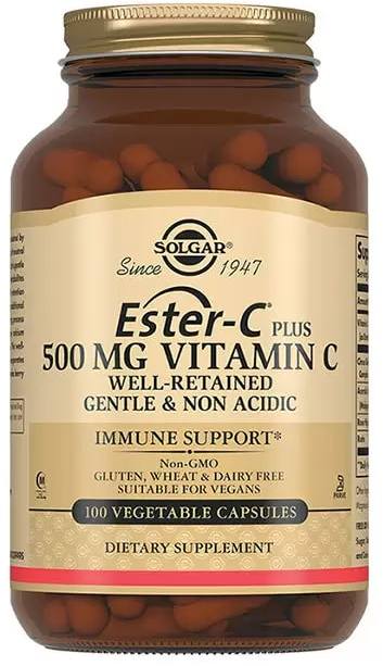 Солгар Эстер-С плюс Витамин С, капсулы 500 мг, 100 шт. солгар эстер с плюс иммуно комплекс капс х60