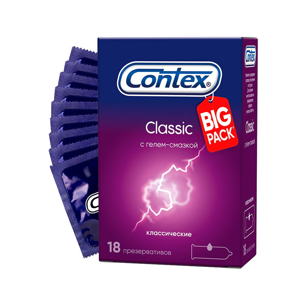 Презервативы Contex Classic, 18 шт. contex лонг лав презервативы 12 шт