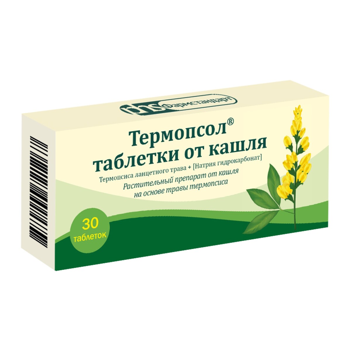 

Термопсол таблетки от кашля, 30 шт.