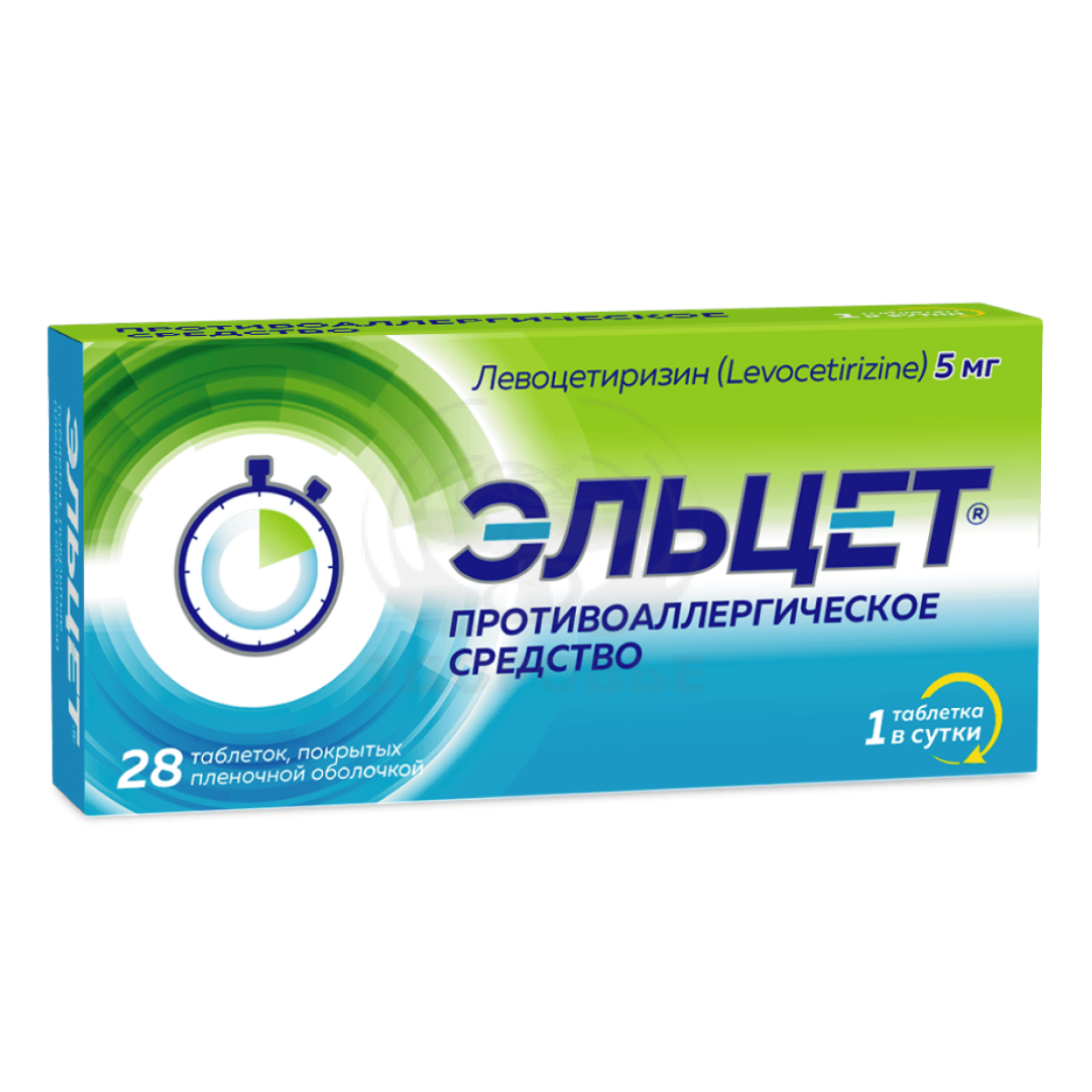 Эльцет, таблетки покрыт. плен. об. 5 мг, 28 шт.