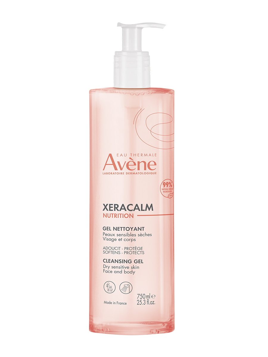 Avene XeraCalm Nutrition гель легкий питательный очищающий 750 мл