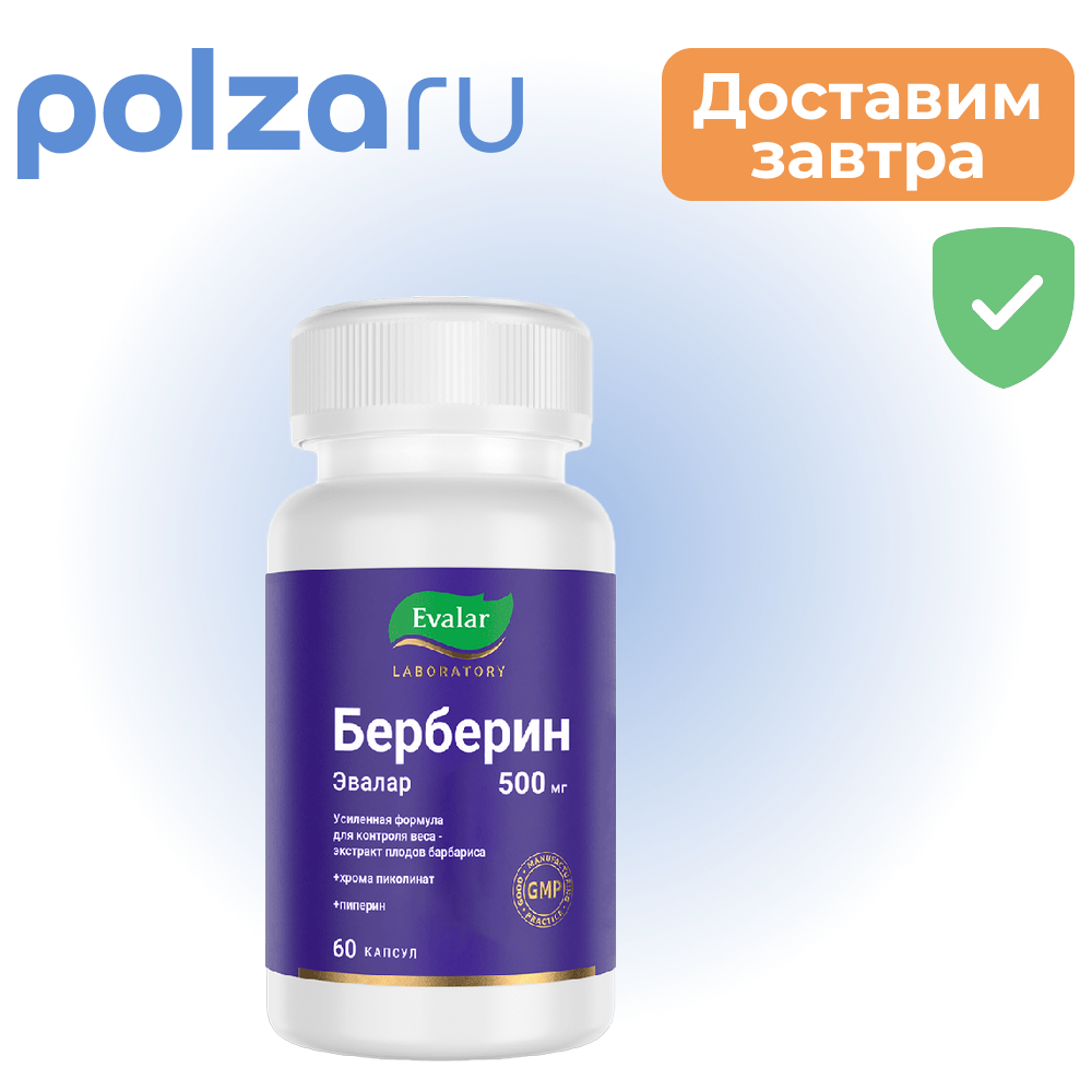 

Берберин Эвалар, капсулы 0.36 г, 60 шт.