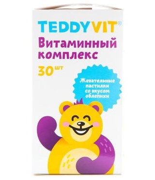 TeddyVit Иммуно, витаминный комплекс с облепихой, пастилки жевательные, 30 шт.