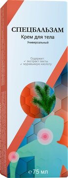 Спецбальзам для тела универсальный с экстрактом пихты и муравьиной кислотой 75 мл Простой рецепт