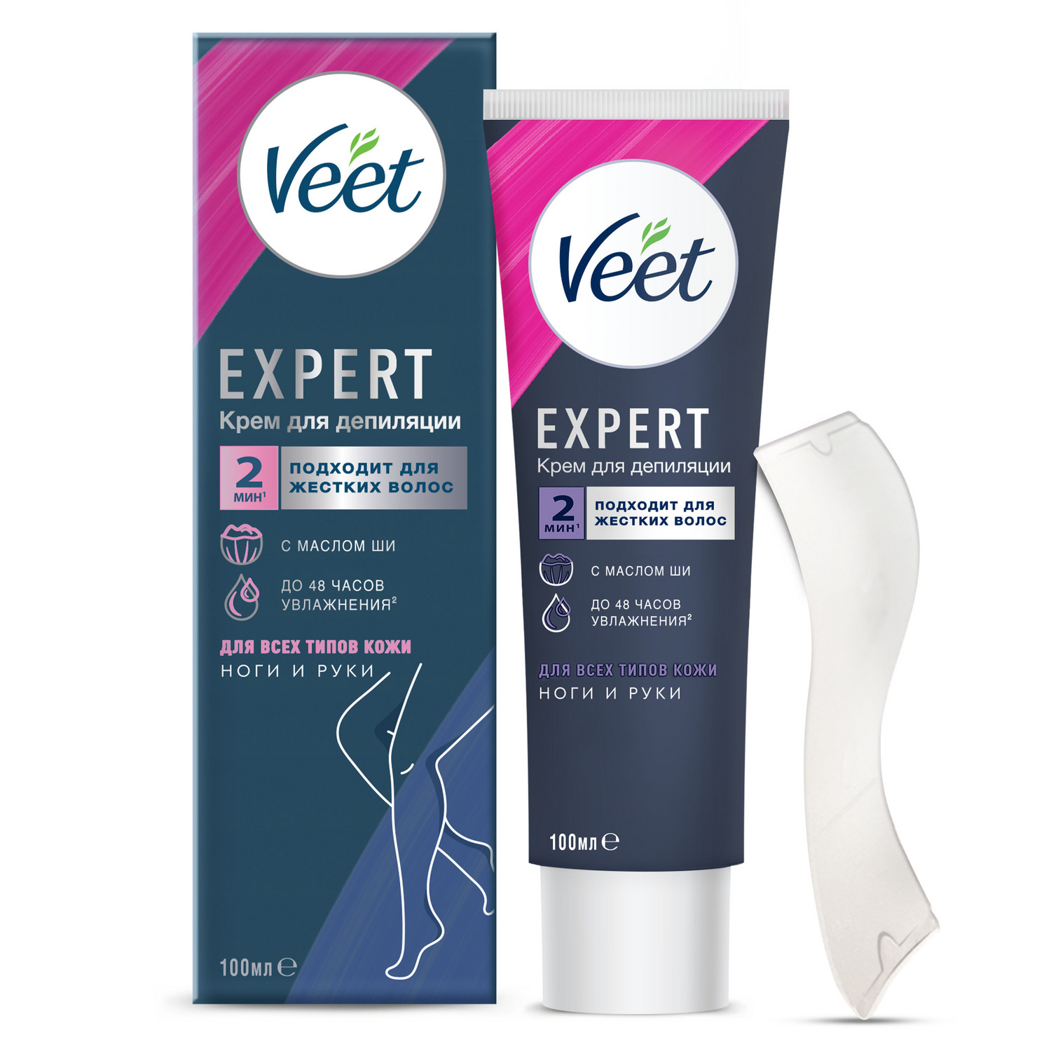 Veet Expert, крем для депиляции для всех типов кожи 100 мл