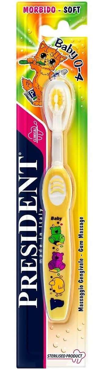 

ПрезиДент Бэби, мягкая зубная щетка для детей 0-4 лет