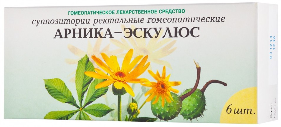 Арника-Экскулюс, суппозитории ректальные, 6 шт.