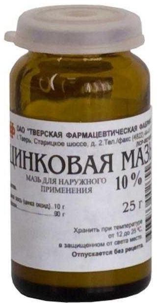 

Цинковая мазь 10% (Тверская фармфабрика), 25 г