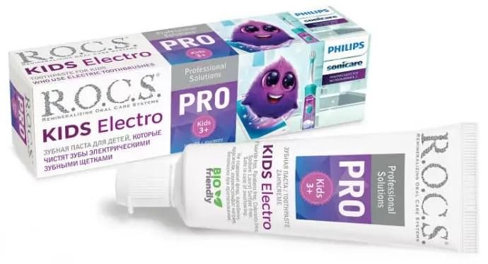 

Rocs PRO Kids Electro, зубная паста для детей, 45 г