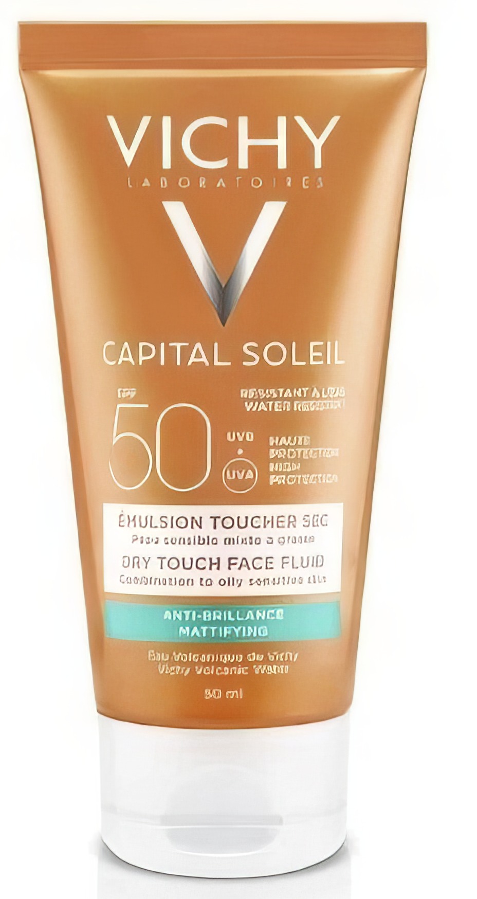 Vichy capital soleil эмульсия матирующая для лица драй тач SPF50, 50 мл