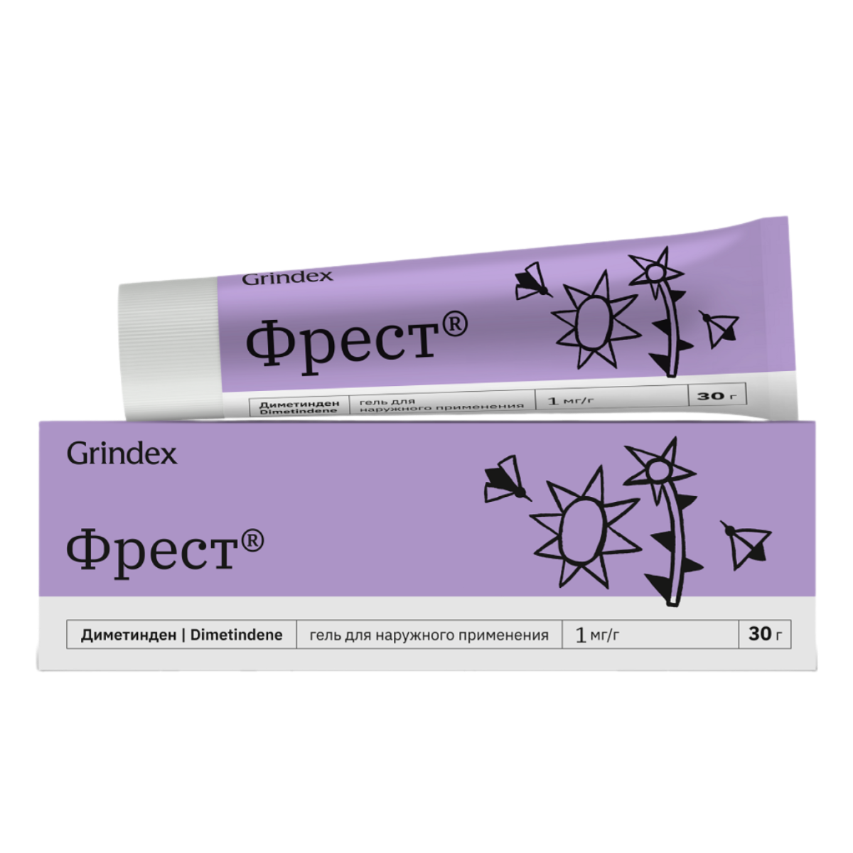 

Фрест, гель для наружного применения 1 мг/г, туба 30 г