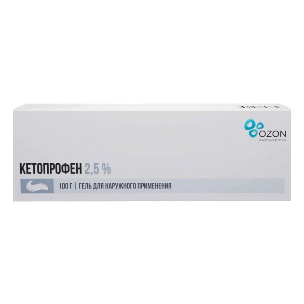 Кетопрофен, гель 2.5%, 100 г (Озон)
