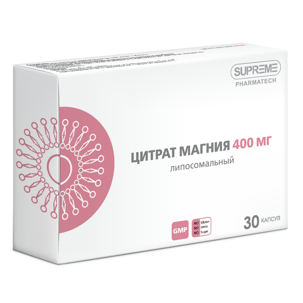 

Липосомальный цитрат магния капсулы 400 мг, 30 шт.
