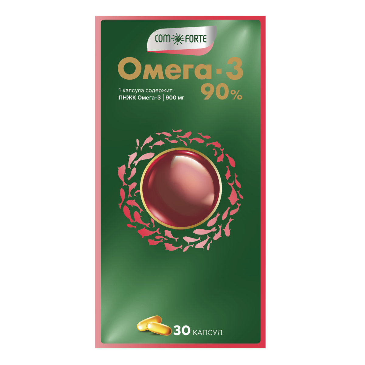 Омега-3 90% ComForte, капсулы 1300 мг, 30 шт.
