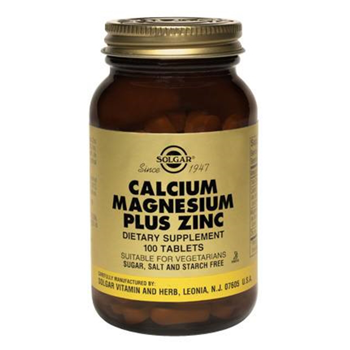 

Солгар Кальций-Магний-Цинк, таблетки, 100 шт.