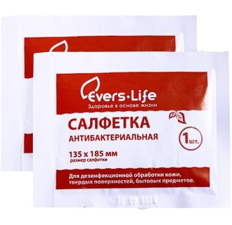 

Эверс Лайф, салфетки, 70%