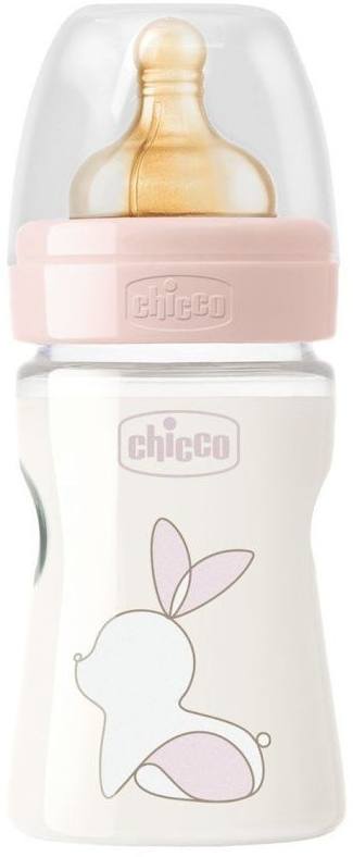 

Chicco Бутылочка Original Touch Girl + латексная соска, 150 мл, 0 мес+