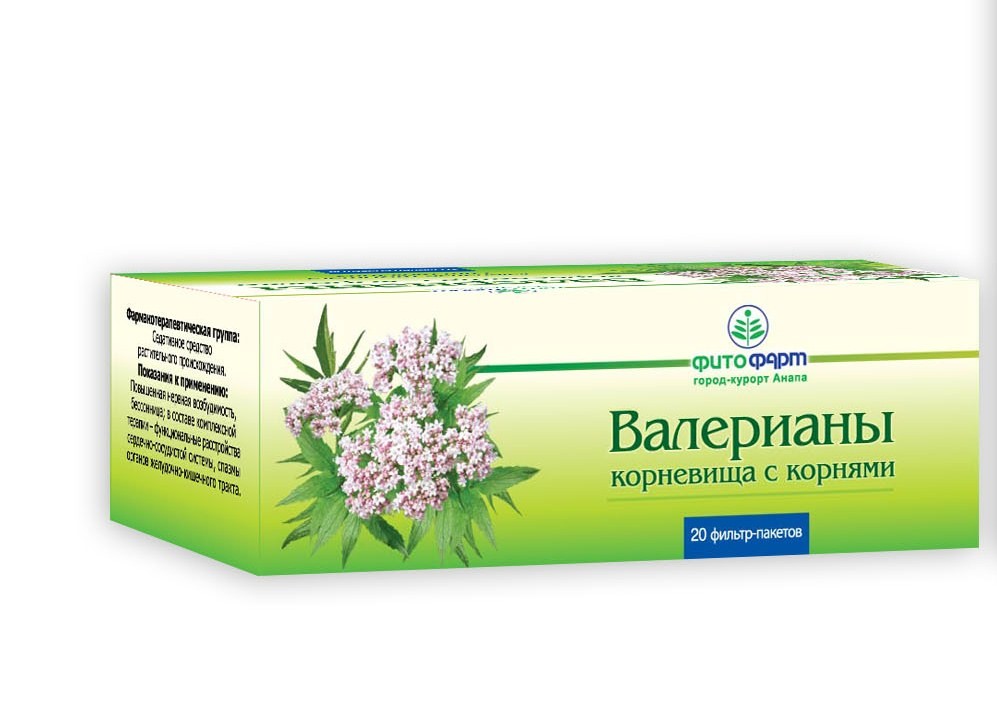 

Валерианы корневища с корнями, фильтр-пакеты 1,5 г, 20 шт.