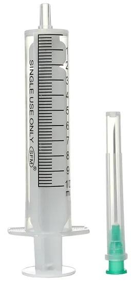 Шприц одноразовый 2-х компонентный, игла 21G 0.8 х 40 мм, 10 мл шприц kanpo 3 х компонентный комп 10 мл с иглой 21 g 0 8x38 мм 5