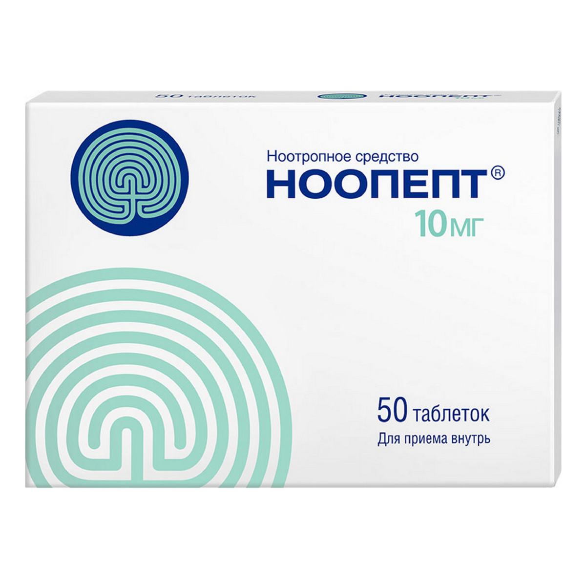 Ноопепт, таблетки 10 мг, 50 шт.