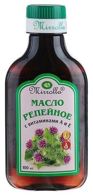 Репейное масло с витаминами А и Е, 100 мл природный ноотроп dmae русские корни 90 шт