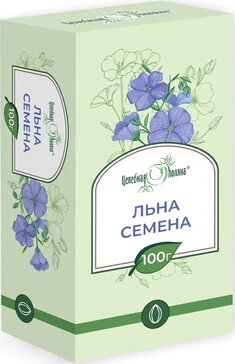 Целебная поляна семена льна 100г фитофарм