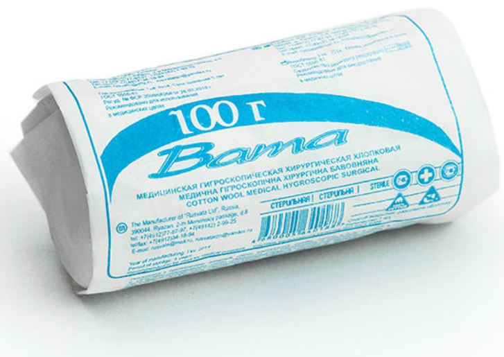 

Вата стерильная, 100 г