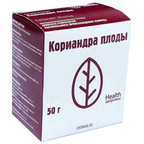 Кориандра плоды лекарственное растительное сырье 50 г №1