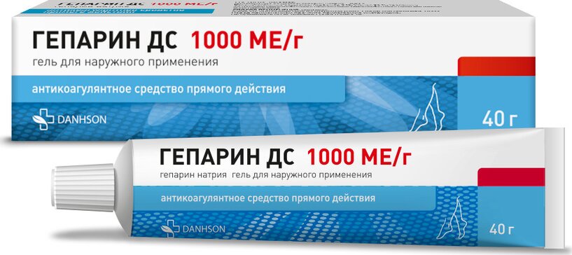 Гепарин ДС гель 1000 МЕ/г 40 г для наружного применения