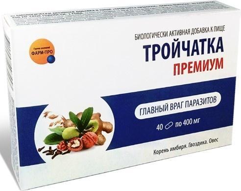 

Тройчатка Премиум, капсулы 400 мг, 40 шт.