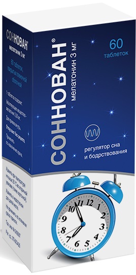 

Соннован, таблетки, 3 мг