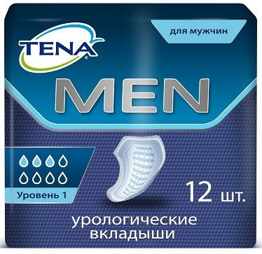 

Тена, прокладки для мужчин (уровень 1), 12 шт.
