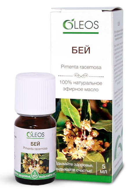 

Oleos, масло эфирное бей, флакон 5 мл, 1 шт.