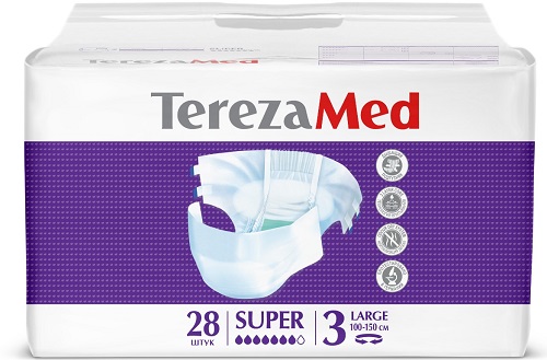 

TerezaMed, подгузники для взрослых Large Super, 28 шт.