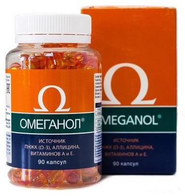 

Омеганол, капсулы 0.5 г, 90 шт.