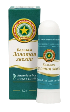 

Золотая звезда, бальзам для ингаляций, 1,3 г