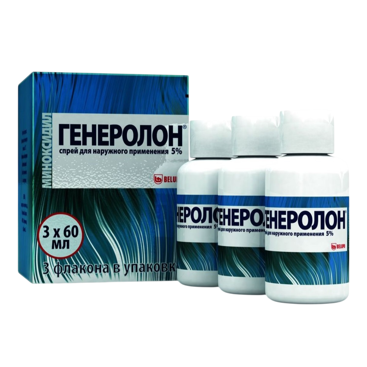 Генеролон, спрей 5%, 60 мл, 3 шт.
