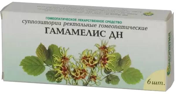 

Гамамелис-ДН, суппозитории ректальные, 6 шт.