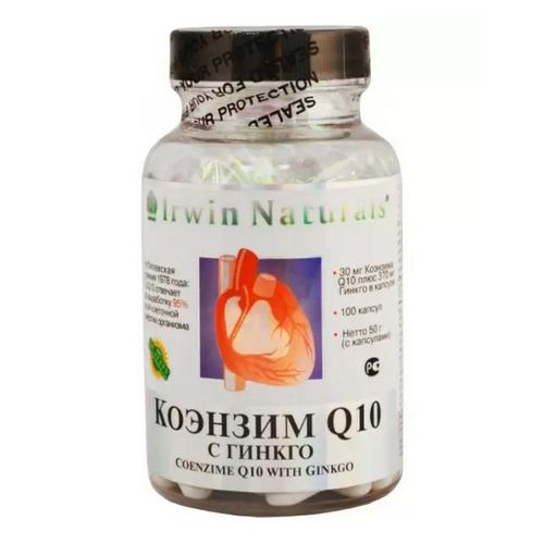 

Коэнзим Q10 с Гинкго, капсулы 500 мг, 100 шт.
