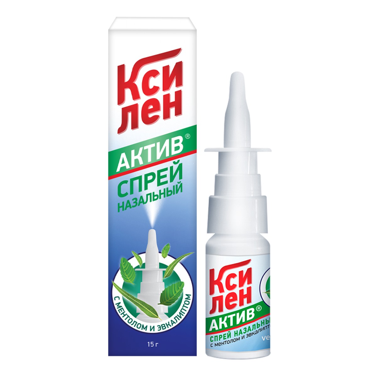 Ксилен актив, спрей назальный 0.1%, 15 г