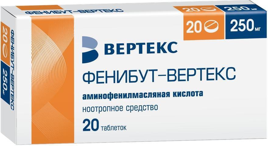 Фенибут, таблетки 250 мг, 20 шт. купить по цене 423 руб. в Москве ...
