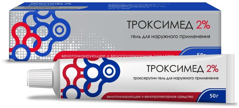 Троксимед гель для укрепления вен 2% 50 г