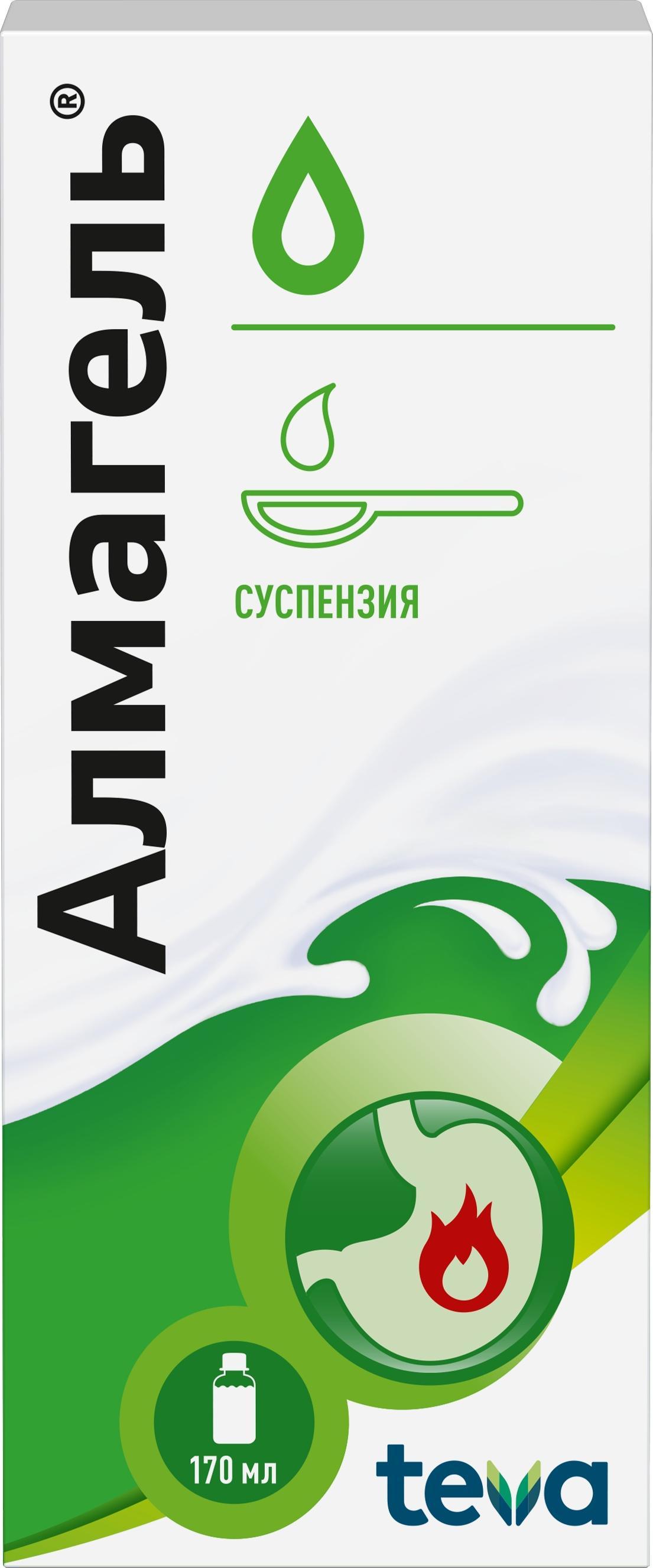 

Алмагель, суспензия, 170 мл